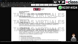 🔴 ACS07 Semana 07  Tema 01 Ensayo  Análisis a la Constitución Peruana PA [upl. by Phares]