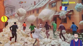 EUROPE In Fear⚠️ Hailstorm In France Triggers Panic And Tears [upl. by Fiona]