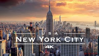 New York City NYC USA 🇺🇸  by drone 4K [upl. by Hicks751]