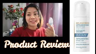 DUCRAY MELASCREEN DEPIGMENTANT PRODUCT REVIEW [upl. by Elvah]