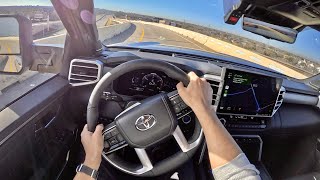 2023 Toyota Sequoia Platinum 4WD  POV Driving Impressions [upl. by Aneeuqahs]