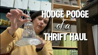 Big Thrift Haul  A Hodge Podge of a Haul [upl. by Ridglea]