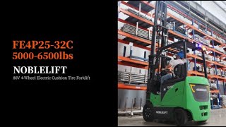 FE4P25C  80V 4Wheel Electric Cushion Tire Forklift [upl. by Screens79]