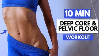 How to Get Flat Tummy amp 11 Line Abs  10 Min Deep Core amp Pelvic Floor Workout  Ankle Weights [upl. by Airdnazxela594]