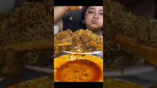 Maddy Eating spicy biryani chicken recipe mukbang big bites [upl. by Nanji649]