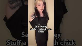 Only this thanksgiving tatted tattooed tattoos egirl gothchick transgender transgirl fypp [upl. by Merrily]