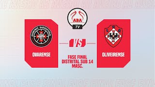 Fase Final Distrital de Sub 14 Masculino  Ovarense vs Oliveirense [upl. by Caria]