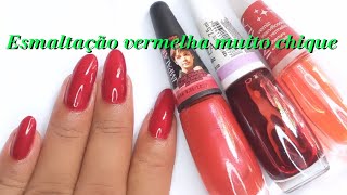 Uma misturinha perfeita com esmaltes vermelhos [upl. by Vedetta]