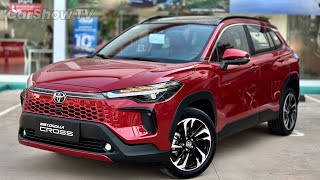 New Toyota Corolla Cross 2024  18L Luxury Family SUV  Red Mica Metallic Color [upl. by Chalmers212]