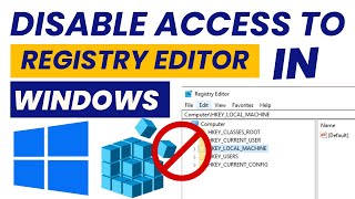 Disable Access to Registry Editor [upl. by Avika742]