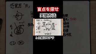 【盲点で文字が消える実験方法】中学理科｜感覚器「目」｜人体視覚わかりやすい解説｜理科が苦手な人向け【大学受験対策勉強授業】 [upl. by Cardie340]