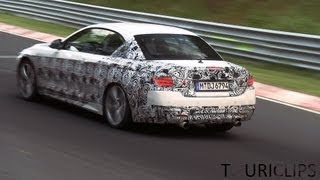 2014 BMW 4series Convertible spied on the Nürburgring [upl. by Alul343]