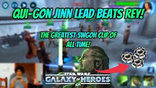 QuiGon Jinn Omicron beats REY Full Resistance team [upl. by Relyhs]