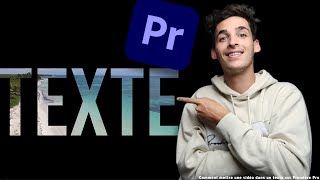 Comment mettre une vidéo dans un texte sur Premiere Pro TUTO FR [upl. by Kalli185]