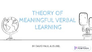 The Meaningful Verbal Learning Theory of Ausubel  Infomercial in FACI [upl. by Ithnan]