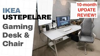 Ikea UTESPELARE Gaming Desk 10month Update Review  Canon EOSM Crop Mood [upl. by Attinahs]