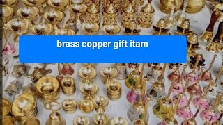 brass and copper gift itam and home decor in chikpet bangalore brass [upl. by Yenhpad]