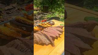 Bushcraft Steak and Potatoes  Cooking on the Campfire survival camping lifehacks bushcraft [upl. by Ddat]