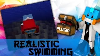 【マインクラフト】 Plugin紹介23 Realistic Swimming [upl. by Eltsirc]