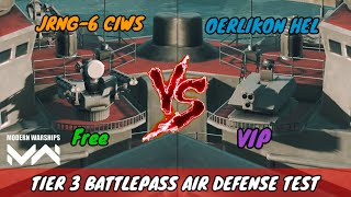 New Air Defense JRNG6 CIWS Vs Oerlikon HEL Test  Modern Warships [upl. by Aikyt]