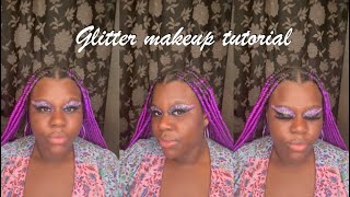 How I do my glitter eye makeup [upl. by Ynetruoc]