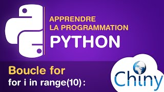 Apprendre Python  Boucle for Structures itératives [upl. by Hgielram]