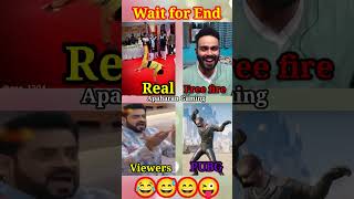 Wait for End 😂 Real Life Dance vs free fire vs Pubg 😂 shorts short youtube ffvspubg ff gaming [upl. by Norty]