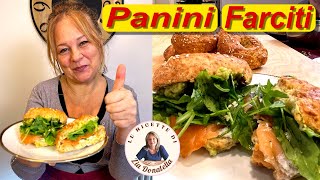 Panini fatti in casa farciti con salmone rughetta e avocado allacciamoci il grembiule [upl. by Lak]