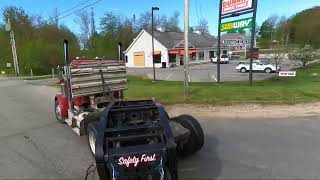 Cat c15 3406 bxs straight pipe Peterbilt 379 day cab [upl. by Crosby964]