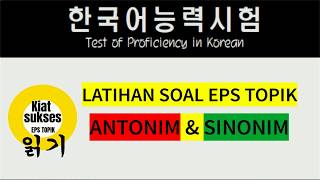 Soal Eps Topik Antonim amp Sinonim [upl. by Pape]