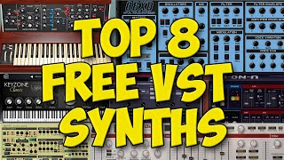 TOP 8 Free VST Synths  2019  OBXD Model Mini Tyrell N6 Synth1 SQ8L  Funk  Disco Style [upl. by Nnairrehs280]