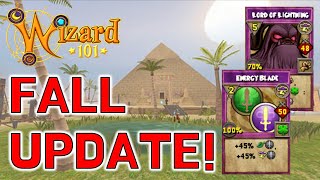 Wizard101  This Fall Update Will Be HUGE [upl. by Ahsienauq]