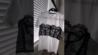 New Sewing Project  Lace Corset Tee Shirt [upl. by Ike330]