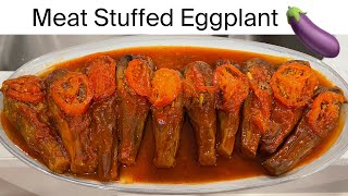 The Best Lebanese Meat Stuffed Eggplant Recipe  Ablama  Sheikh El Mehshi [upl. by Charmane64]