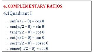 Maths Trigonometry formula  Part 1 [upl. by Aiciruam801]