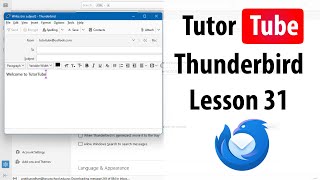 Thunderbird  Lesson 31  Adding Emojis in Email [upl. by Irret]