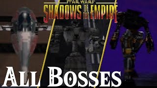 Star Wars  Shadows of the Empire N64  All Bosses [upl. by Ecadnarb445]