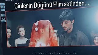 Cinlerin düğünü film setinden Demet Özdemir [upl. by Anniahs]