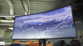 Dell U3419w Ultrasharp 34Inch WQHD 3440x1440 Curved IPS USBC Monitor Black 4K [upl. by Auahsoj34]