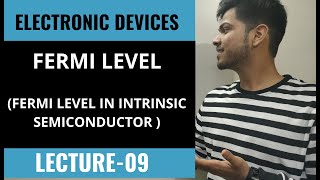 FERMI LEVEL IN INTRINSIC SEMICONDUCTOR  INTRINSIC SEMICONDUCTOR FERMI LEVEL IN HINDI  EDLECTURE 9 [upl. by Korwun]