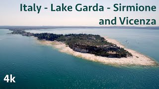 4k  Italy  Sirmione Lake Garda and Vicenza  Cinematic Video [upl. by Hairym]