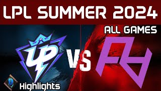 UP vs RA Highlights ALL GAMES LPL Summer 2024 Ultra Prime vs Rare Atom by Onivia [upl. by Loella]