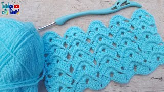 Puntos altos en relieve tejido a crochet paso a paso [upl. by Valaria622]