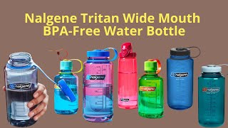 Nalgene Tritan Wide Mouth BPA Free Water Bottle [upl. by Avuha]