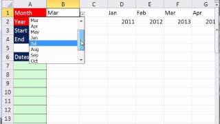 Excel Magic Trick 848 Create List of Dates For Month With Formula [upl. by Tohcnarf]