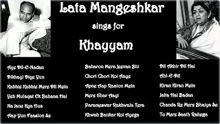 Lata Mangeshkar sings for Khayyam  Hindi Songs  60s 70s 80s [upl. by Bridgid]