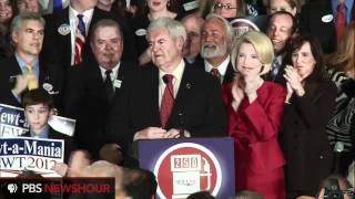 Watch Newt Gingrichs Full Super Tuesday Speech We Survived Every Effort    to Stop Us [upl. by Ahsinik]