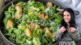 Caesar Salad with Homemade Dressing [upl. by Aihsoek]