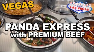 Panda Express with PREMIUM BEEF next to the Casino Royale Las Vegas [upl. by Bihas]