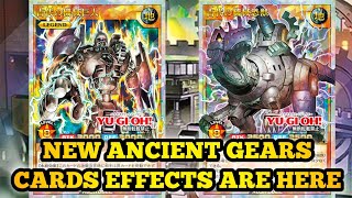 New Ancient gears cards effects revealed  YuGiOh Rush Duel [upl. by Fauver]